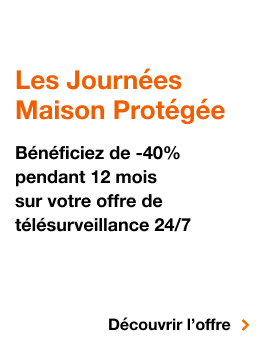 Les Journées Maison Protégée, Les Journées Maison Protégée. Bénéficiez de -40% pendant 12 mois sur votre offre de télésurveillance 24/7. Découvrir l'offre