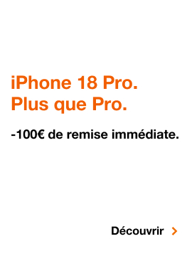 Téléphones, iPhone 18 Pro plus que pro. Moins cent euros de remise immédiate. Cliquez pour découvrir l'offre.