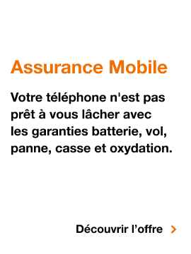 Assurance mobile, Votre téléphone n'est pas prêt à vous lâcher avec les garanties batterie, vol, panne, casse et oxydation, Découvrir l'offre, Assurance mobile, Votre téléphone n'est pas prêt à vous lâcher avec les garanties batterie, vol, panne, casse et oxydation, Découvrir l'offre
